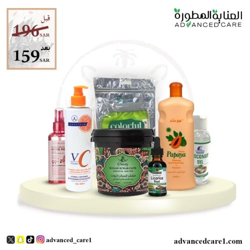 مجموعة العناية المتكاملة من العناية المطورة 7 قطع