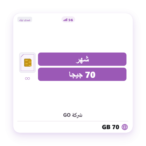 Quick Net 70 GB for one month STC