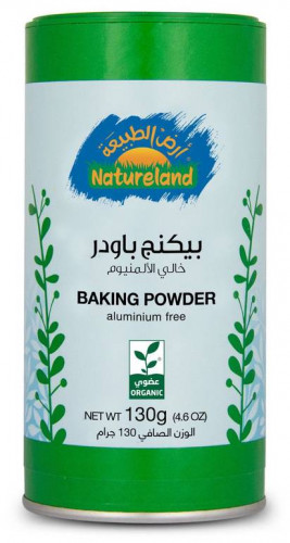 بيكنج باودر خالى الالمنيوم 130جم عضوى أرض الطبيعة