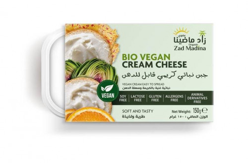 جبن نباتي كريمي عضوي 150 جم زاد ماضينا