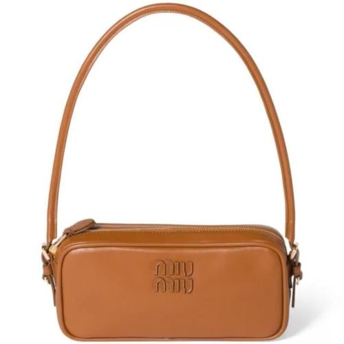 MIU MIU Logo Pouch Purse in Leather