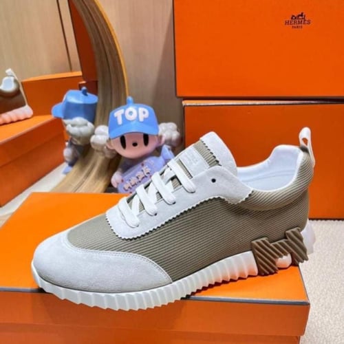 Hermès Olive Green Bouncing sneaker