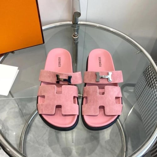 ‏ Hermès Oran Pink slipper
