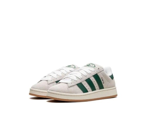 adidas Campus 00s Crystal White Dark Green