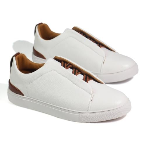 Zegna White & light brown v7