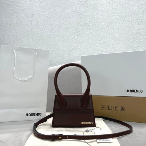 JACQUEMUS Mini Le Chiquito Bag-Brown