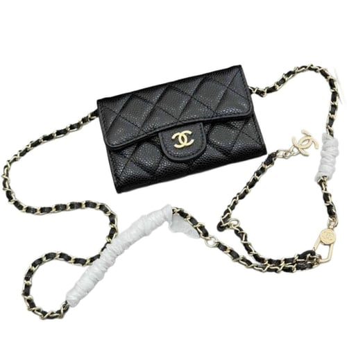 Chanel Mini Classic Wallet -Black