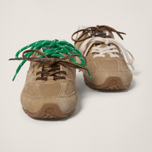 New balnce & MIU MIU catwalk style dark beige