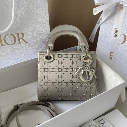 Lady Dior mini shoulder bag