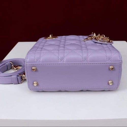 Mini Lady Dior Mauve Bag