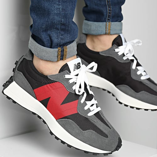 New Balance 327 "Magnet/Team Red" sneakers