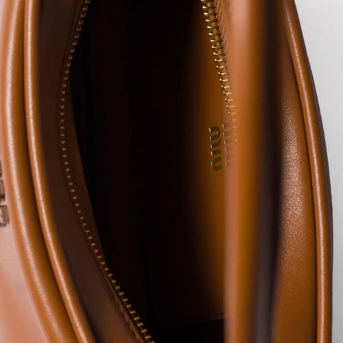 MIU MIU Logo Pouch Purse in Leather