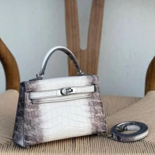 Hermes Kelly 28 Himalaya Matte Niloticus bag
