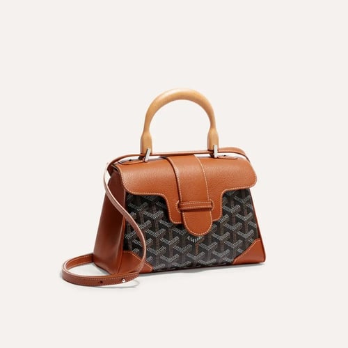 Goyard Saïgon Souple Mini Bag -Black & Tan