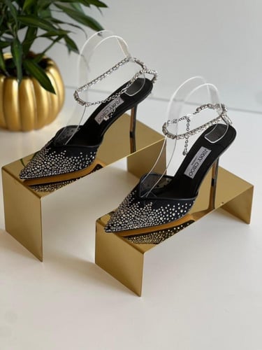 JIMMY CHOO black Saeda 100 Pumps