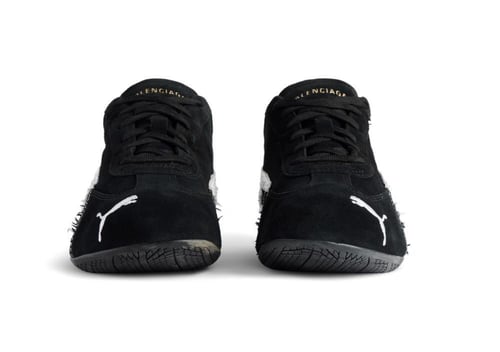 Speedcat Suede Balenciaga in Black white