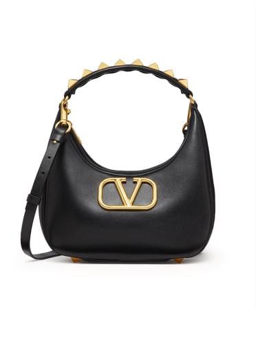 Valentino Garavani Stud Sign Hobo-Black