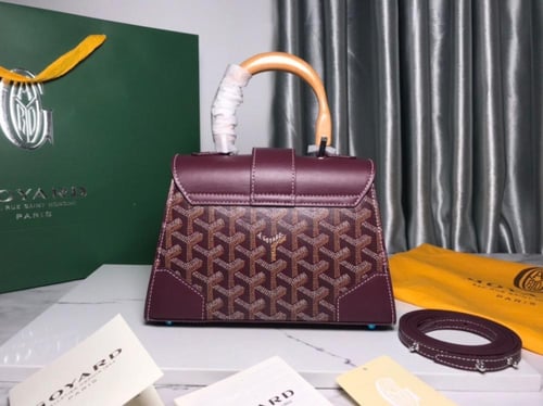 Goyard Saigon Structured PM Bag -Burgundy