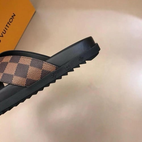 louis vuitton slippers Brown and Black