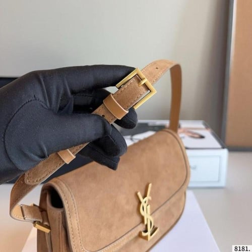 SAINTLAURENT SOLFERINO SMALL Bag-CARAMEL COGNAC