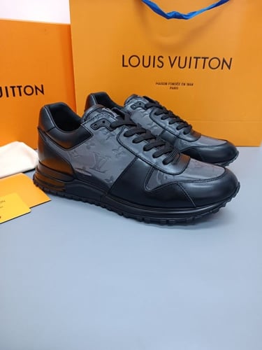 LOUIS VUITTON Black Run Away Trainers