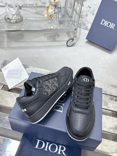 Dior B27 Low Black Dior Oblique Galaxy Leather