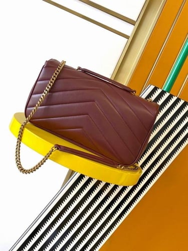 SAINTLAURENT LOULOU Bag-ROUGE CABERNET