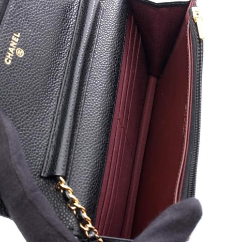 Chanel Classic Wallet -Black,Gold