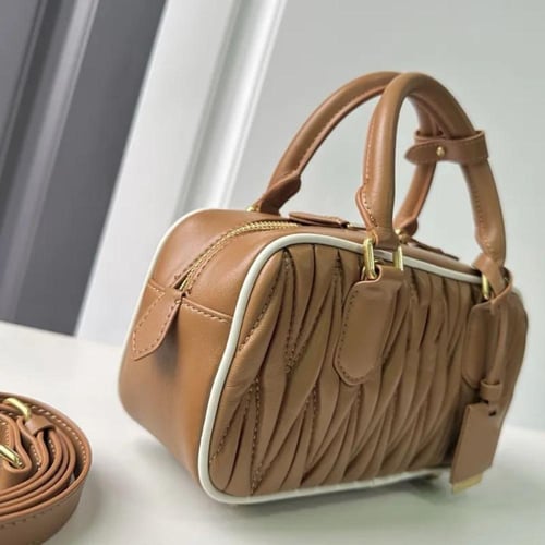 MIU MIU Large Arcadie Top-handle Bag in Matelassé...