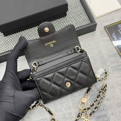 Chanel Mini Classic Wallet -Black