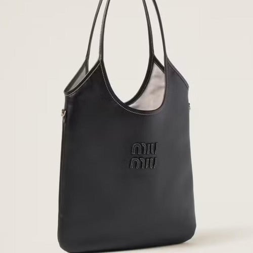 Miu Miu patchwork-design leather shoulder bag