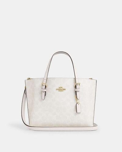 COACH MOLLIE TOTE BAG 25- White