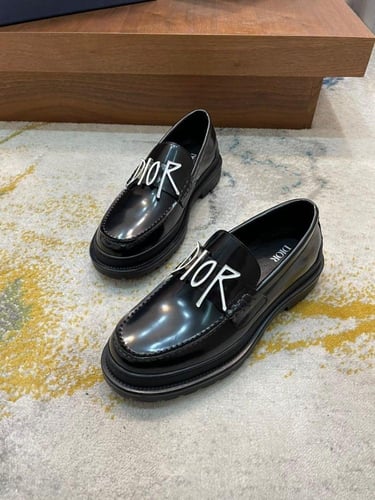 CHRISTIAN DIOR Black Dior Explorer Loafer with Dio...