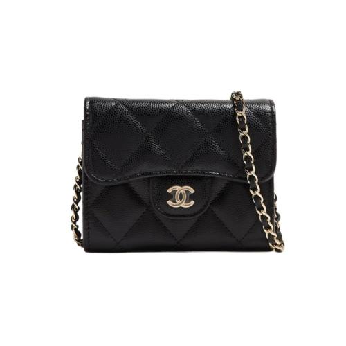 Chanel Mini Classic Wallet -Black