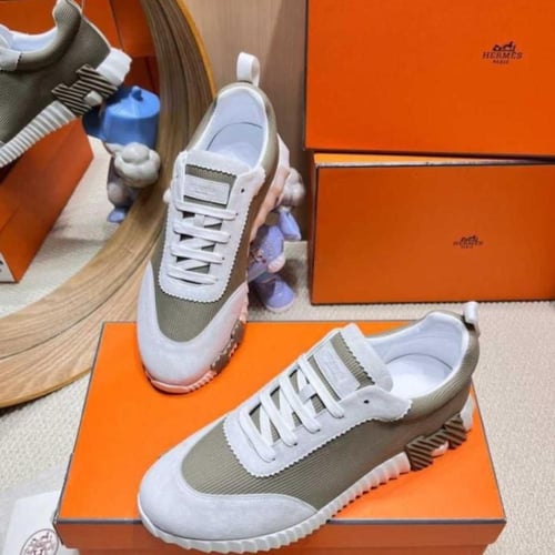 Hermès Olive Green Bouncing sneaker