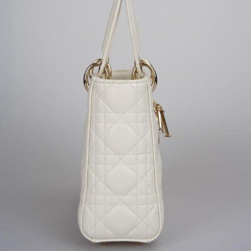 Small Lady Dior Bag WHITE