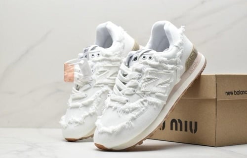 New Balance X Miu Miu 574 Denim White
