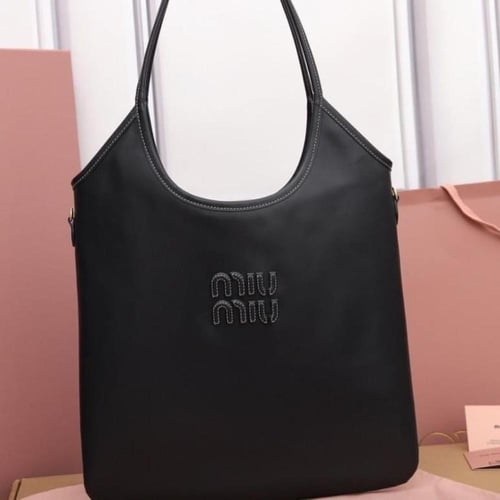 Miu Miu patchwork-design leather shoulder bag