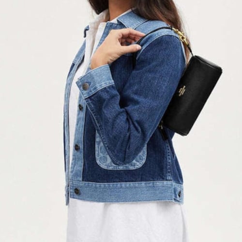 COACH Nolita Barrel Bag- Gold/Black