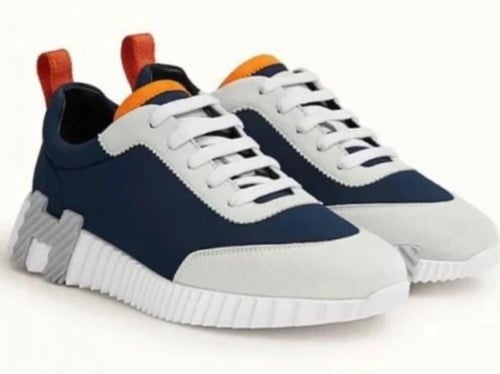Hermès navy blue Bouncing sneaker
