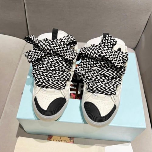 Lanvin Curb lace-up sneakers Off-White