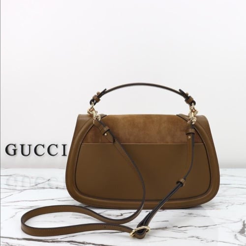 large Blondie Interlocking G cross body bag Brown