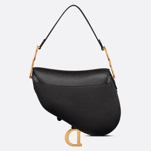 Dior Saddle Bag with Drawstring Black