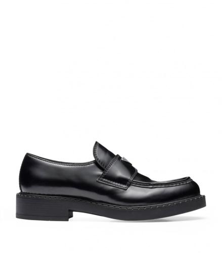 Prada black leather