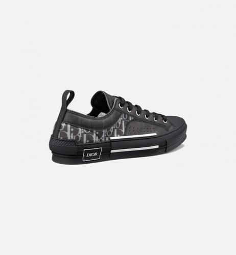 B23 LOW-TOP SNEAKER Black and White Dior Oblique C...