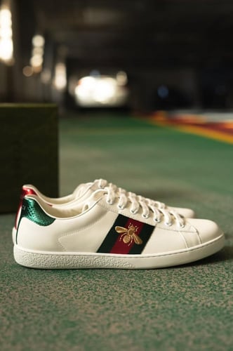 GUCCI white Low-Top Sneakers
