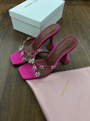AMINA MUADDI pink Heel