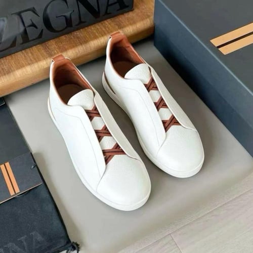 Zegna White & light brown v7