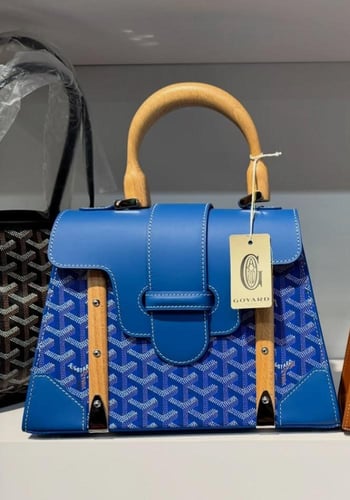 Goyard Saigon Structured PM Bag -Black & Tan