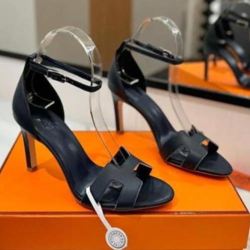 ‏ Hermès Oran Black slipper